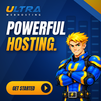Ultra Web Hosting 200x200 mascot banner